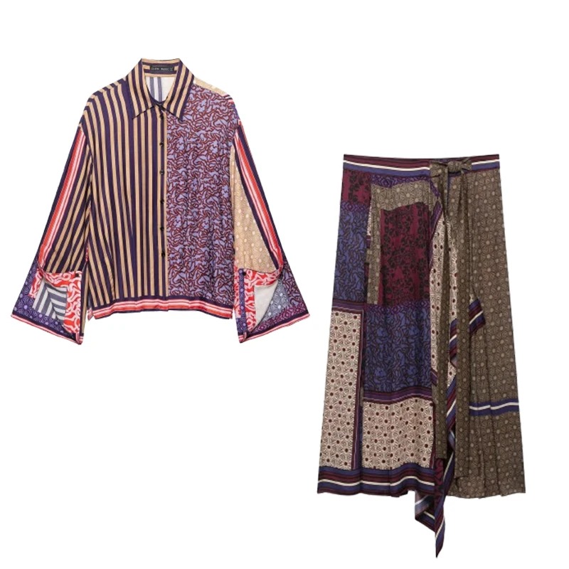 Women Formal Wear For Summer - 2026 Elegante Chique Geprinte Sarong Rokken