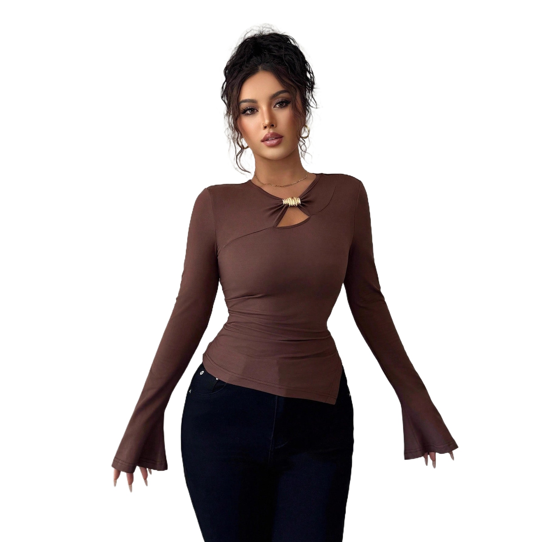 Women Formal Wear M&S - 2025 Herfst en winter nieuwe asymmetrische
