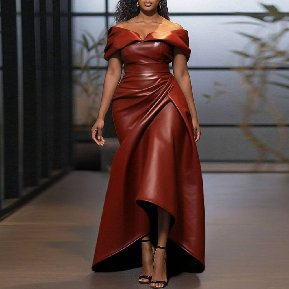 Dames Kunstleren Off-Shoulder  - Women'S Formal Wear Wedding recensie en prijs