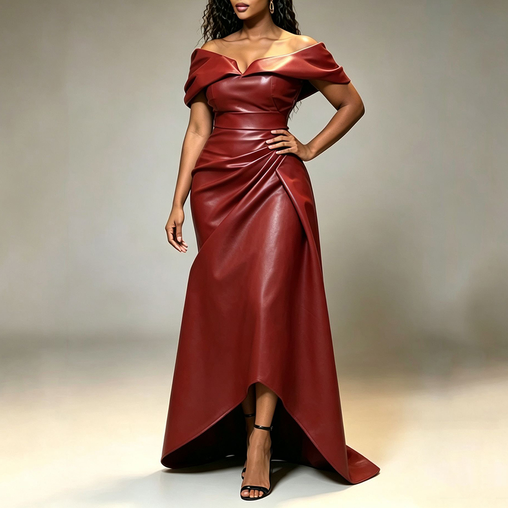 Dames Kunstleren Off-Shoulder  - Women'S Formal Wear Wedding recensie en prijs
