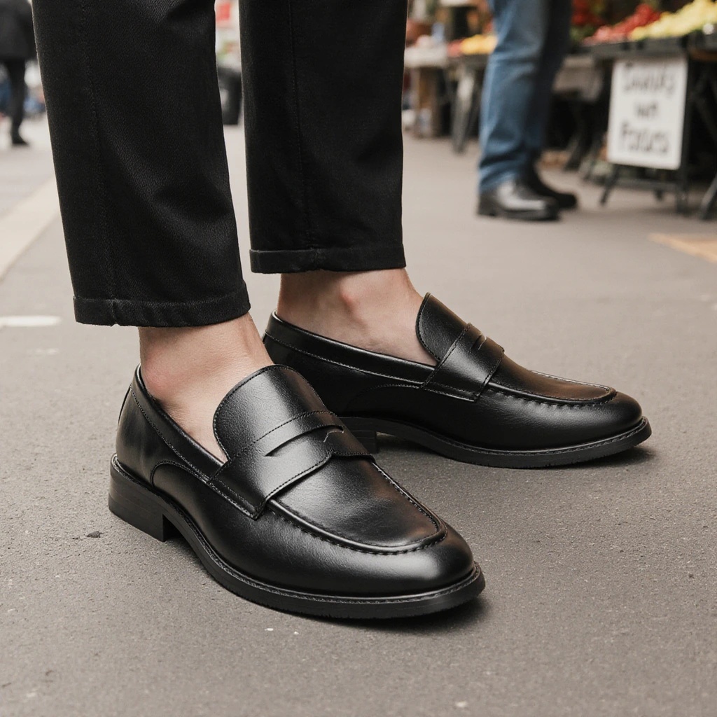 Heren zwarte penny loafers, kl - Women Formal Wear For Summer recensie en prijs