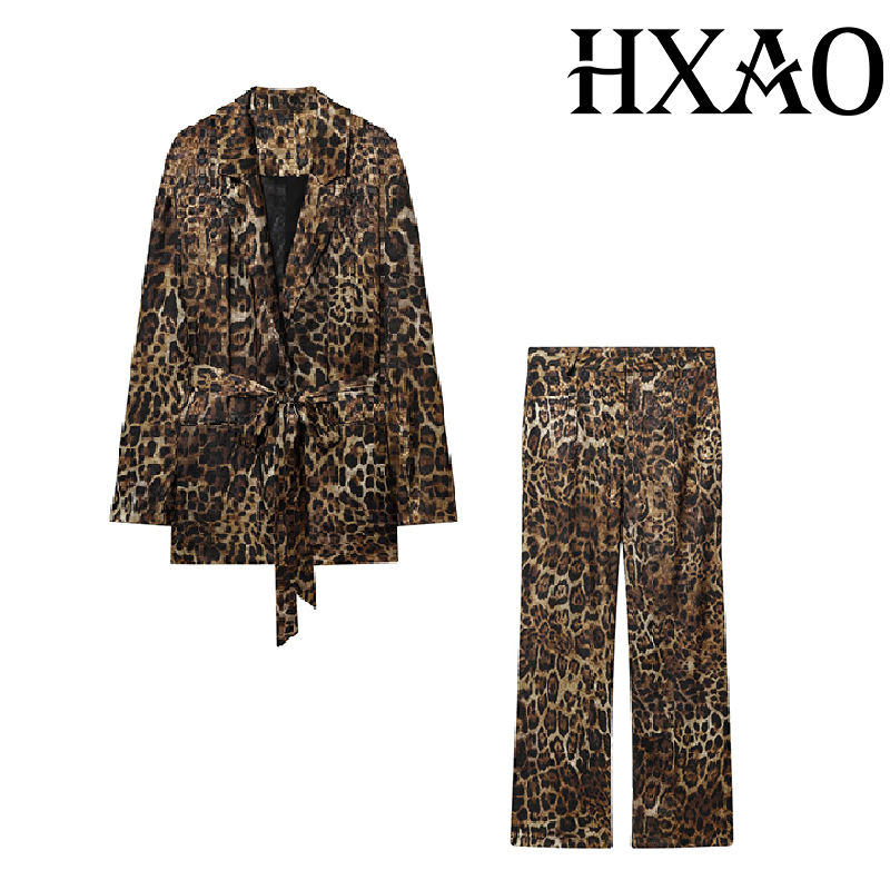 HXAO Luipaardbroeksets 2-delig - Women'S Formal Wear Pants recensie en prijs