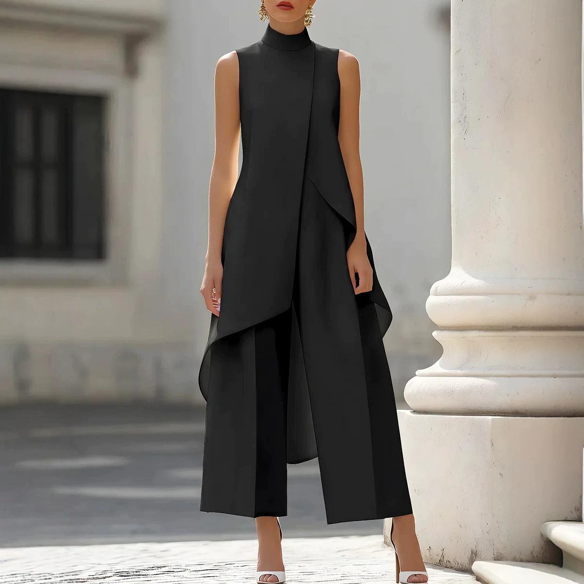 Dames Set met Staande Kraag, M - Women'S Formal Wear Pants recensie en prijs