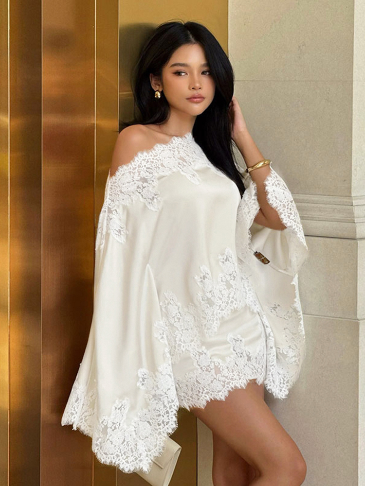 Elegant kant-patchwork dames s - Women Formal Wear For Summer recensie en prijs