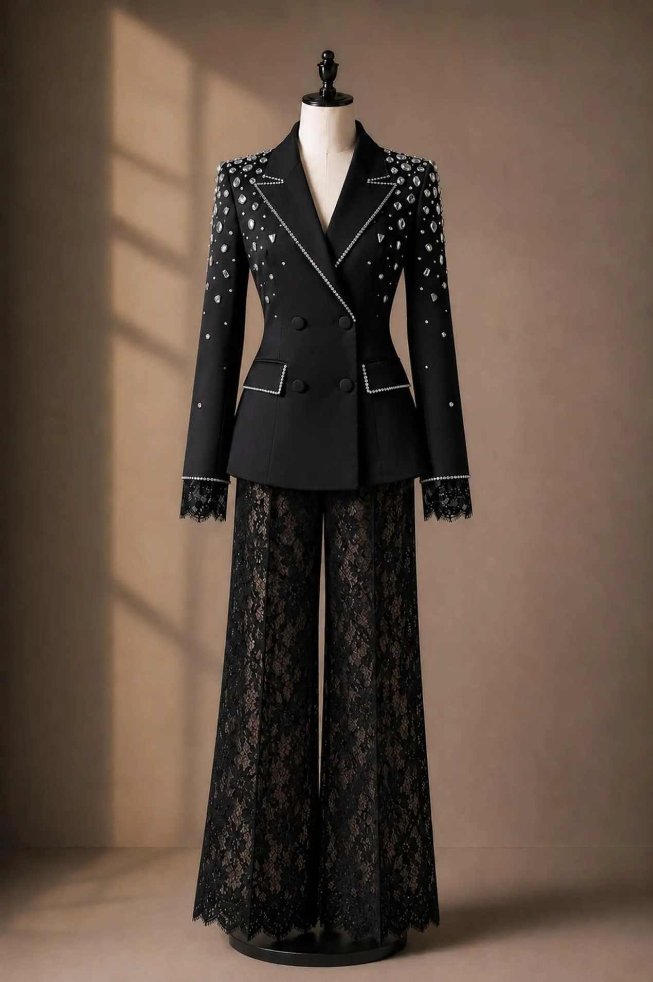 Elegant damespak met revers, v - Women'S Formal Dinner Wear recensie en prijs