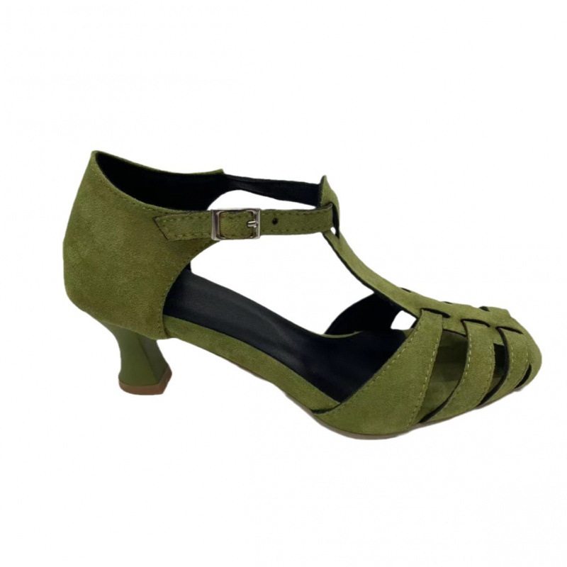 Dames Groene Suède Kitten Heel - Women Formal Wear For Summer recensie en prijs
