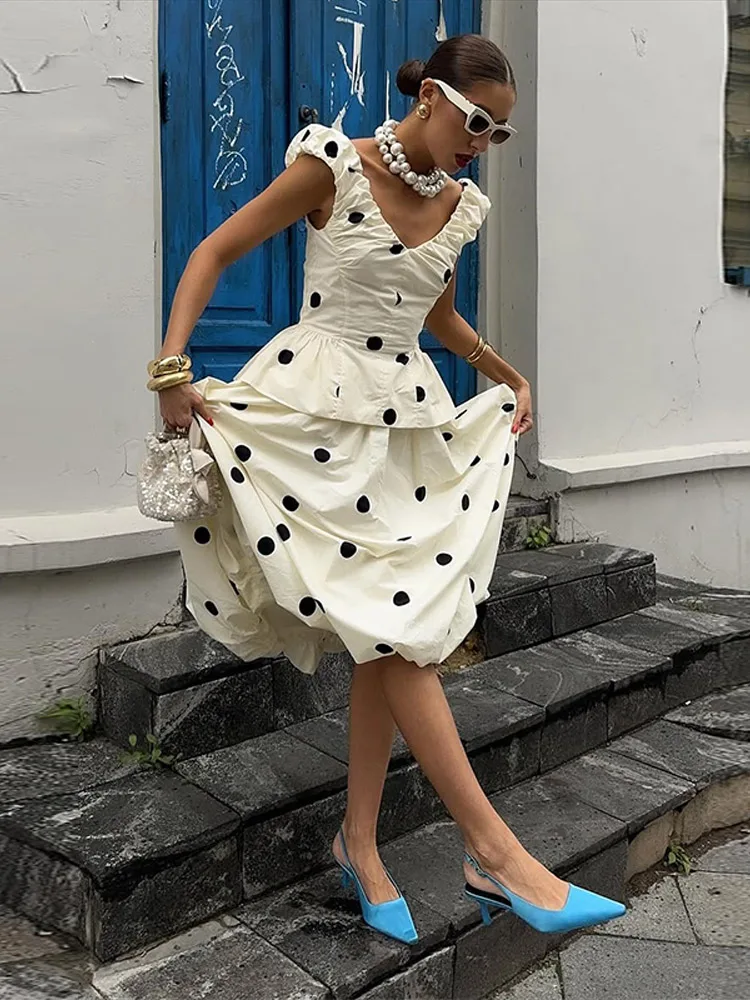 Elegante Polka Dot Dames Vest  - Women Formal Wear For Summer recensie en prijs