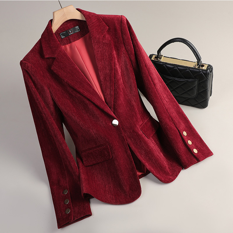 Geelgouden fluwelen blazer Dam - Women Formal Wear Winter recensie en prijs