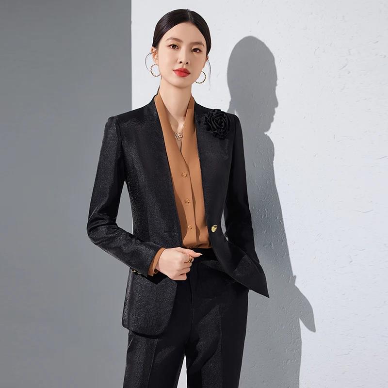 Vrouwen Blazer Broek Sets Goud - Women Formal Wear Trousers recensie en prijs