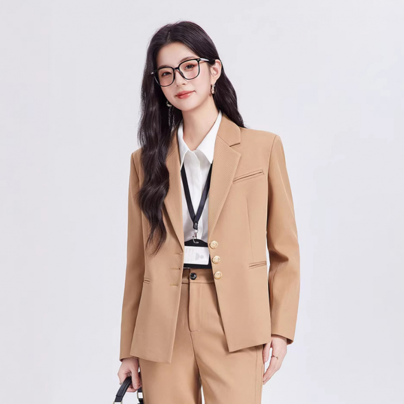 Kaki damespakset, high-end, ca - Women Formal Wear Shirt And Pant recensie en prijs