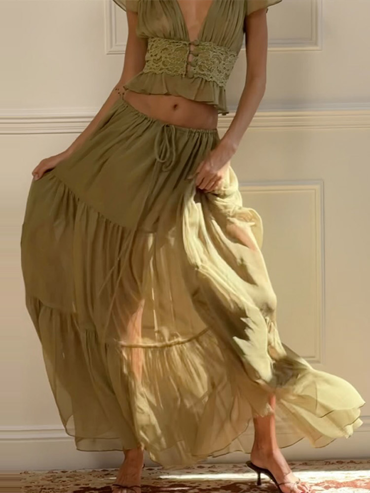 Elegant kant-patchwork dames s - Women Formal Wear For Summer recensie en prijs